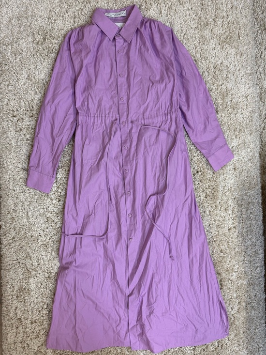 Petal & Pup Dresses & Skirts - Lavender Button-Front Shirt Dress Cotton Xs